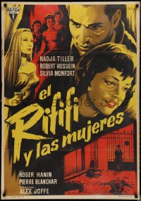 1k0646 RIFF RAFF GIRLS Spanish 1960 Alex Joffe's Du rififi chez les femmes, Josep Soligo art!