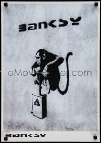 1k0165 BANKSY 17x24 special poster 2000s wild art by the artist, Monkey Detonator!