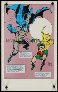 1k0168 BATMAN 10x16 special poster 1978 Pasko, Tuska & Colletta art of the dynamic duo!