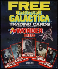 1k0170 BATTLESTAR GALACTICA 20x24 special poster 1978 Wonder Bread promo, great cast images!