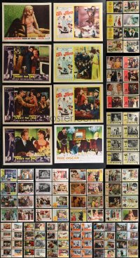 1m0200 LOT OF 136 LOBBY CARDS 1950s-1960s incomplete sets from a variety of movies!