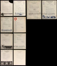 1m0436 LOT OF 10 FOX FILM BOOKING LETTERS 1910s-1920s Pearl White, from studio to theater owners!