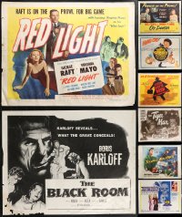 1m0862 LOT OF 10 UNFOLDED HALF-SHEETS 1940s-1960s great images from a variety of movies!