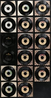 1m0602 LOT OF 17 45 RPM RECORDS 1960s-1980s music from movie soundtracks & more!