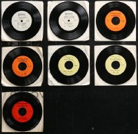 1m0613 LOT OF 7 33 1/3 & 45 RPM RADIO SPOT RECORDS 1960s-1970s commercials from several movies!