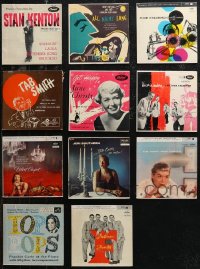 1m0607 LOT OF 11 45 RPM RECORDS 1950s great songs from a variety of different musicians!