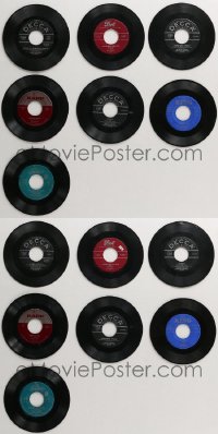 1m0612 LOT OF 7 45 RPM RECORDS 1950s singles from a variety of different musicians!