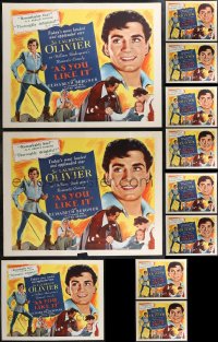 1m0851 LOT OF 15 UNFOLDED AS YOU LIKE IT R49 HALF-SHEETS R1949 Laurence Olivier, Shakespeare!