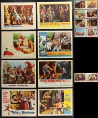 1m0283 LOT OF 18 1960-64 STEVE REEVES & EURO MUSCLEMEN LOBBY CARDS 1960-1964 Hercules & more!