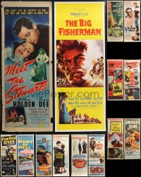 1m0790 LOT OF 14 MOSTLY FORMERLY FOLDED MOSTLY 1950S INSERTS 1950s a variety of movie images!