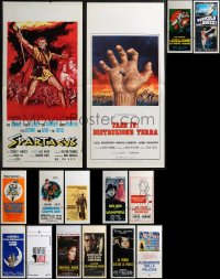 1m0751 LOT OF 17 FORMERLY FOLDED ITALIAN LOCANDINAS 1970s-1990s a variety of cool movie images!