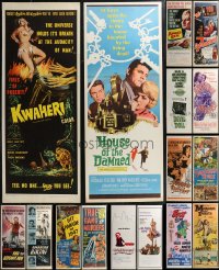 1m0783 LOT OF 16 MOSTLY UNFOLDED INSERTS 1960s-1980s a variety of movie images!