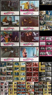 1m0203 LOT OF 130 LOBBY CARDS 1960s-1970s complete sets from a variety of different movies!