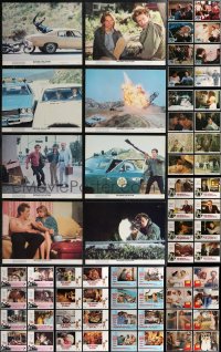 1m0210 LOT OF 104 LOBBY CARDS 1970s-1980s complete sets from a variety of different movies!