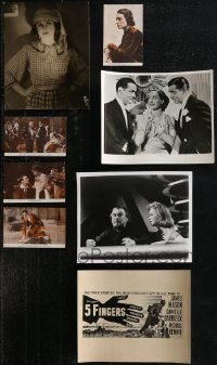 1m0429 LOT OF 15 US & NON-US STILLS & POSTCARDS 1940s-1950s a variety of cool movie images!