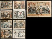 1m0467 LOT OF 7 1800S PUCK MAGAZINE PAGES 1880s great art by F. Opper on every page!