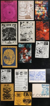 1m0403 LOT OF 15 COMIC STORE BROCHURES & MISCELLANEOUS ITEMS 1960s-1970s a variety of cool images!