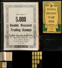 1m0644 LOT OF 15 1950S DOUBLE DISCOUNT TRADING STAMP BOOKLETS 1950s one pad contains 5,000!