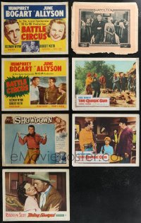 1m0307 LOT OF 7 LOBBY CARDS 1920s-1960s great images from a variety of different movies!