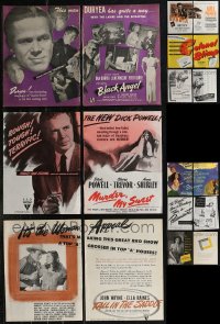 1m0331 LOT OF 14 2-PAGE TRADE ADS 1940s great images from a variety of different movies!