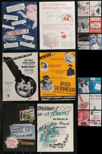 1m0323 LOT OF 18 1-PAGE TRADE ADS 1940s great images from a variety of different movies!