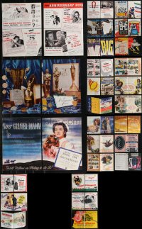 1m0327 LOT OF 15 4-PAGE TRADE ADS 1940s great images from a variety of different movies!