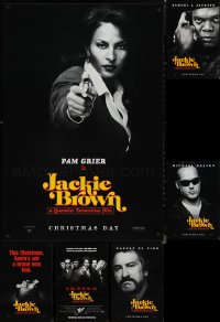 1m1003 LOT OF 6 UNFOLDED SINGLE-SIDED JACKIE BROWN TEASERS & ADVANCE ONE-SHEETS 1997 Tarantino