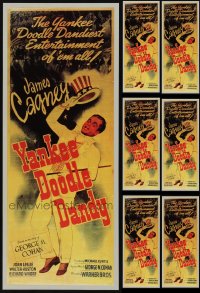 1m0907 LOT OF 7 UNFOLDED YANKEE DOODLE DANDY 22x34 COMMERCIAL POSTERS 1980s James Cagney classic!