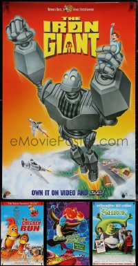 1m0870 LOT OF 7 UNFOLDED ANIMATION MOVIES VIDEO POSTERS 1980s-2000s a variety of cool images!