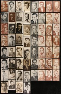 1m0584 LOT OF 60 MALE STAR FAN PHOTOS 1940s-1950s great portraits of leading & supporting men!