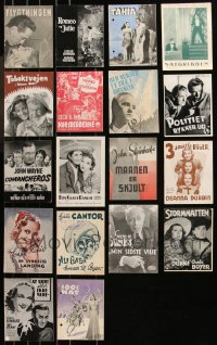 1m0625 LOT OF 18 DANISH PROGRAMS 1930s-1940s great images & info for a variety of different movies!