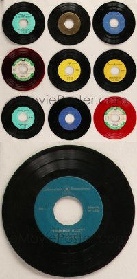 1m0608 LOT OF 10 RADIO SPOT 45 RPM RECORDS 1960s commercials for a variety of different movies!