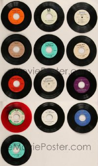 1m0604 LOT OF 13 RADIO SPOT 45 RPM RECORDS 1960s commercials for a variety of different movies!