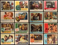 1m0284 LOT OF 16 1952-65 PORTRAIT LOBBY CARDS 1952-1965 great scenes from a variety of movies!