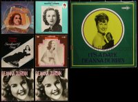 1m0477 LOT OF 7 33 1/3 RPM DEANNA DURBIN RECORDS 1960s-1970s a collection of her greatest songs!