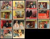 1m0287 LOT OF 14 SCI-FI BOOGIE MEN LOBBY CARDS 1960s great scenes from several different movies!