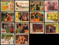 1m0288 LOT OF 14 1940S-1950S FEMALE STAR LOBBY CARDS 1940s-1950s from a variety of movies!