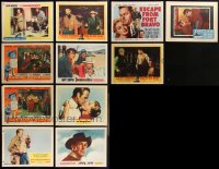 1m0293 LOT OF 11 1950S-1960S COWBOY WESTERN LOBBY CARDS 1950s-1960s scenes from several movies!