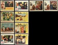 1m0295 LOT OF 10 MARLON BRANDO LOBBY CARDS 1950s-1960s great scenes from several of his movies!