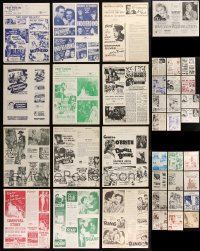 1m0393 LOT OF 61 LOCAL THEATER HERALDS 1940s-1980s great images from a variety of movies!