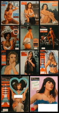 1m0486 LOT OF 11 FOLIES DE PARIS ET DE HOLLYWOOD FRENCH MAGAZINES 1950s-1960s sexy images w/nudity!