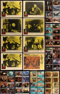 1m0221 LOT OF 66 HORROR/SCI-FI LOBBY CARDS 1960s-1980s complete & incomplete sets!