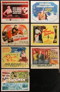 1m0304 LOT OF 7 TITLE CARDS 1940s-1960s great images from a variety of different movies!