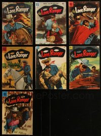 1m0572 LOT OF 7 LONE RANGER COMIC BOOKS 1950s cool adventures of the masked hero!