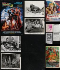 1m0428 LOT OF 16 AUSTRALIAN PRESS SHEETS & MISCELLANEOUS ITEMS 1950s-1980s cool movie images!