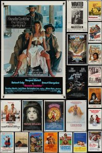 1m0141 LOT OF 62 FOLDED ONE-SHEETS 1960s-1980s great images from a variety of different movies!