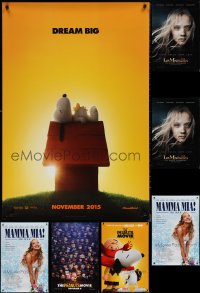 1m1002 LOT OF 7 UNFOLDED DOUBLE-SIDED 27X40 ONE-SHEETS 2000s-2010s cool movie images!