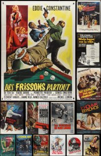 1m0100 LOT OF 16 FOLDED FRENCH ONE-PANELS 1950s-1980s great images from a variety of movies!