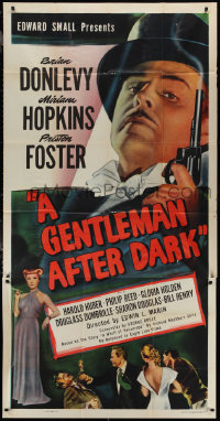 1p0789 GENTLEMAN AFTER DARK 3sh R1948 dapper Brian Donlevy & sexy Miriam Hopkins, ultra rare!