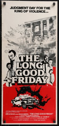 1p1404 LONG GOOD FRIDAY Aust daybill 1981 Helen Mirren, mobster Bob Hoskins crosses paths w/the IRA!